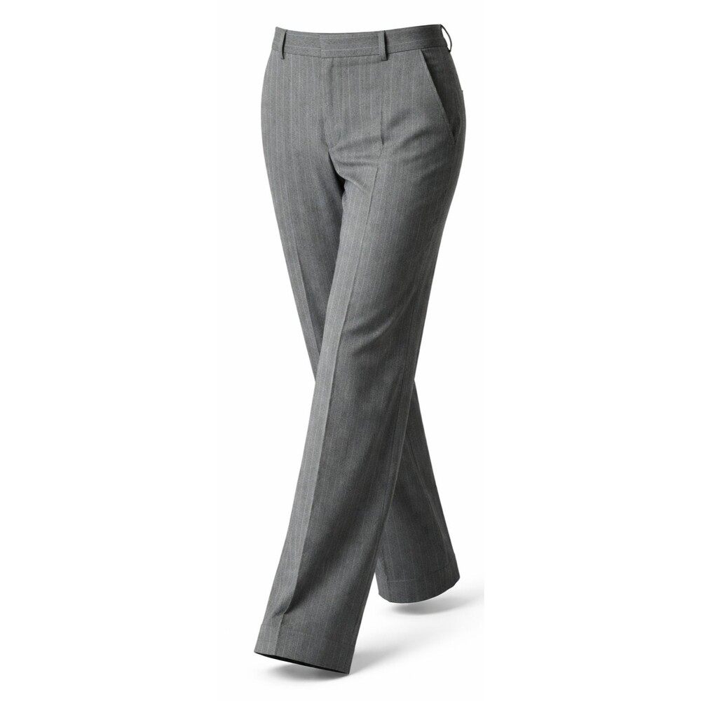 Nygard Collection Dress Slacks Womens 16 Herringbone Tweed Gray Wide Leg Pleated